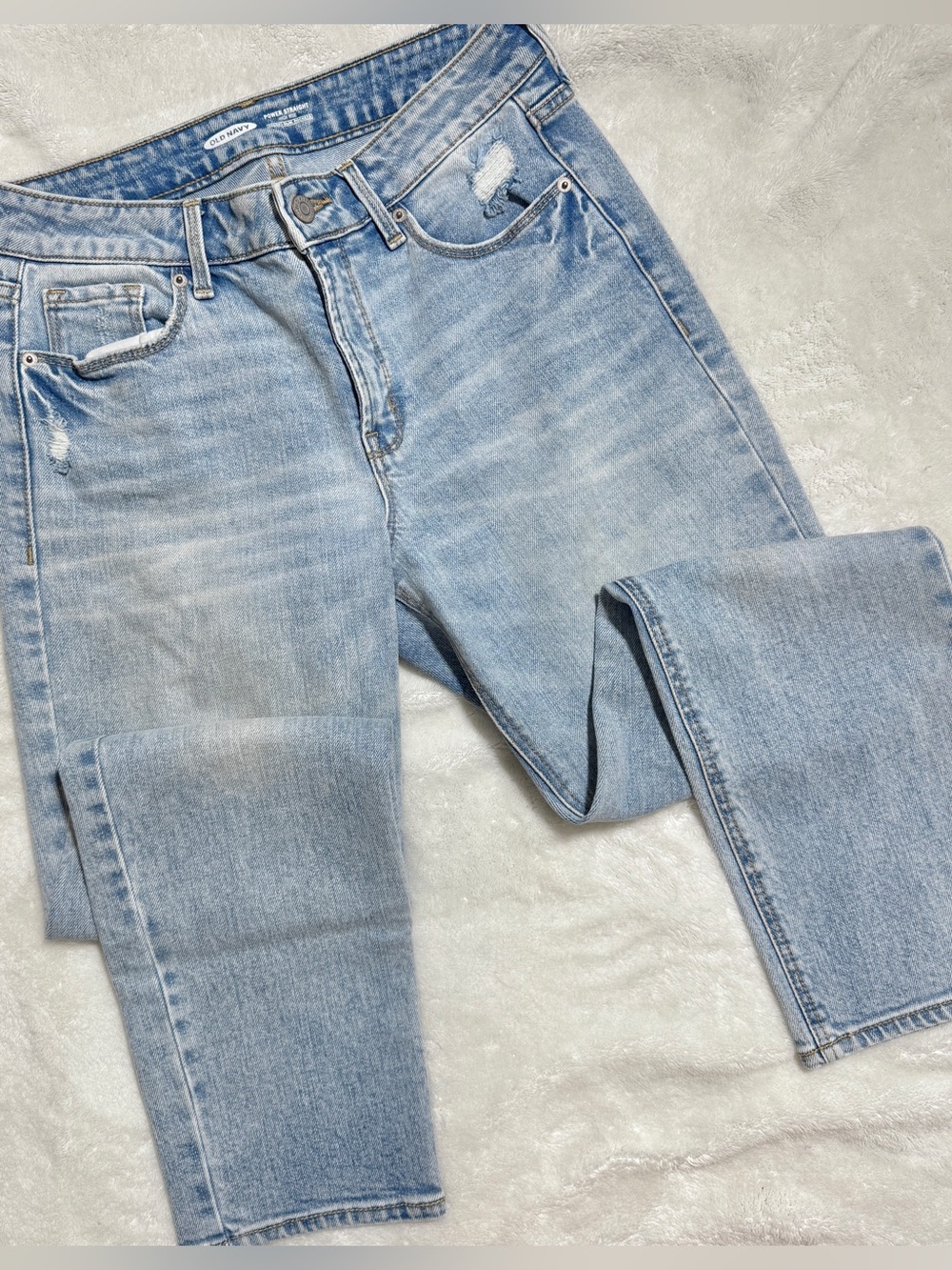 Old Navy Power Straight High Rise Jeans
